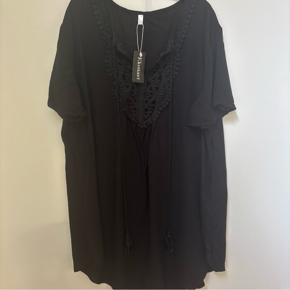 Ekouaer Women's Swimsuit Beach Cover Up Shirt Beachwear Size M NEW w/TAGS